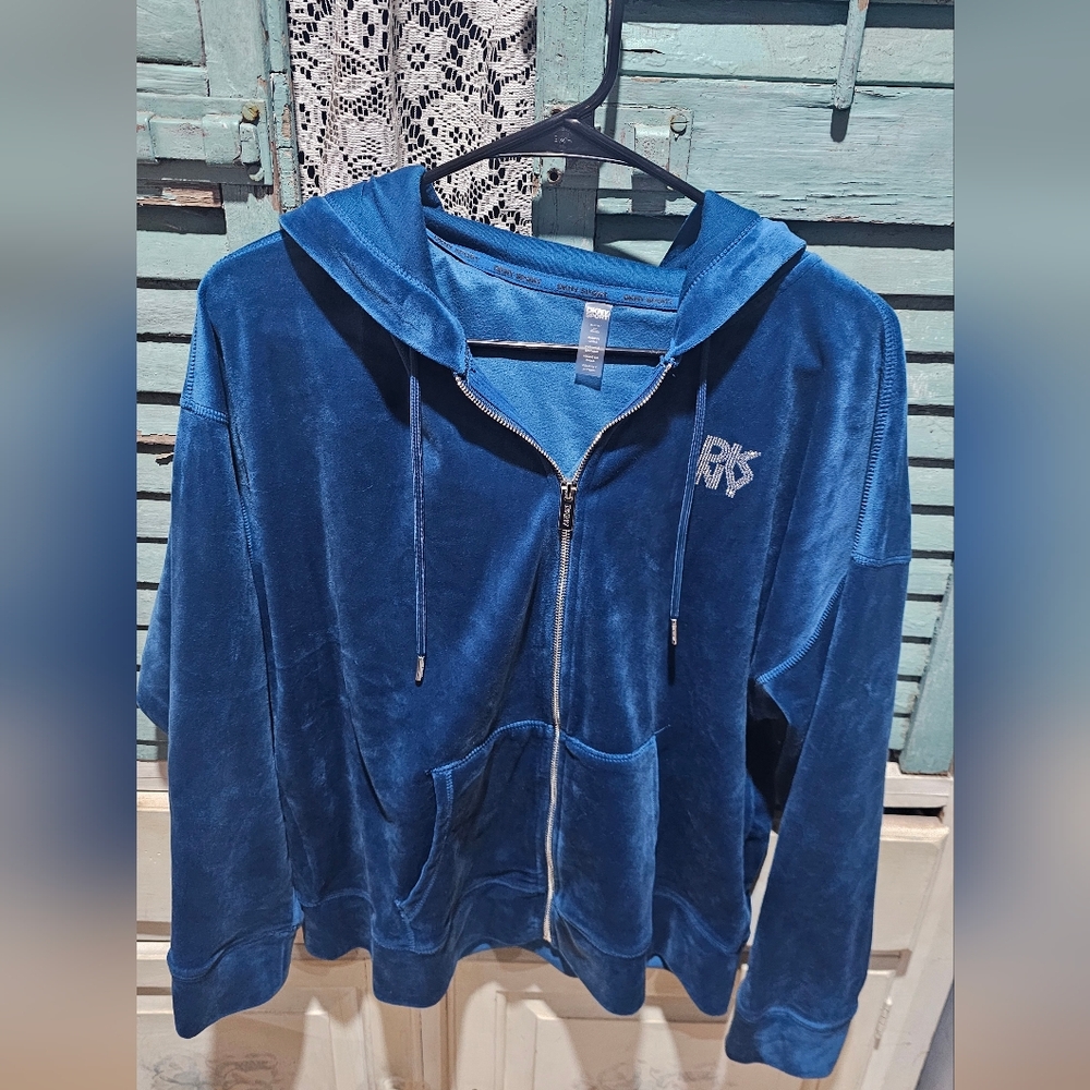 DKNY Sport Vibrant Blue Velour Set - Picture 4 of 6